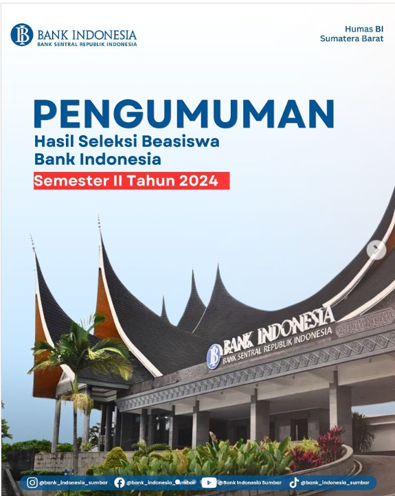 10 Mahasiswa Akuntansi FEB UNP Terpilih Sebagai Penerima Beasiswa Bank Indonesia Semester 2 Tahun 2024